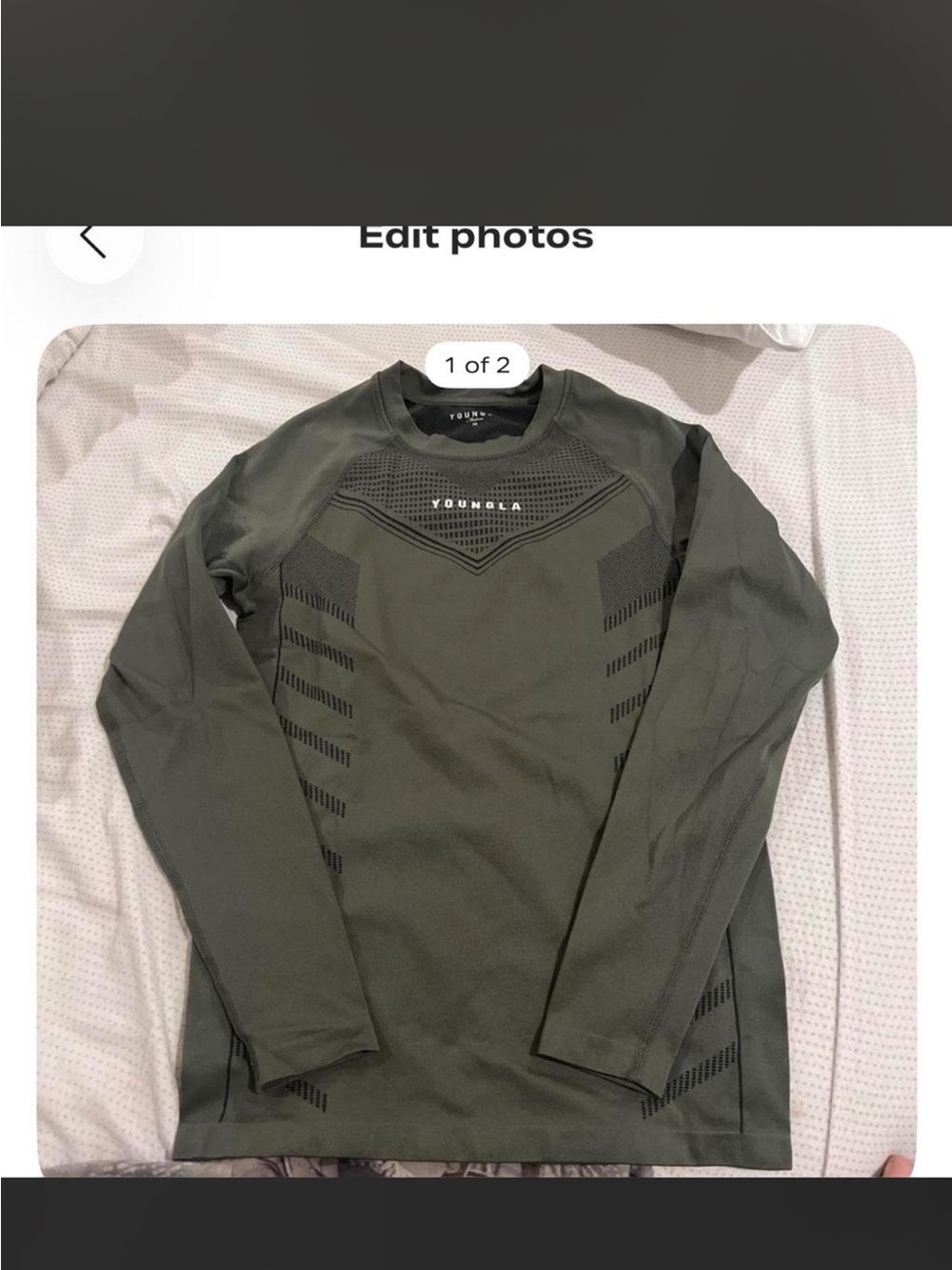 YoungLA superhero longsleeves compression-  2 pack (bundle) olive green and navy